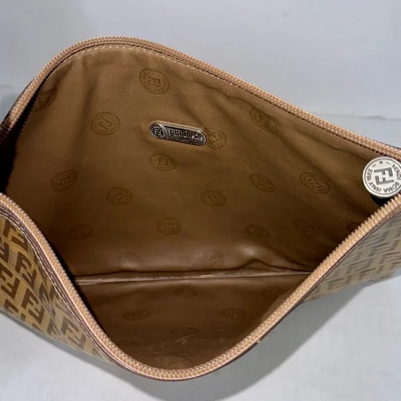 FENDI Zucca Monogram Large Clutch - Picture 8 of 12